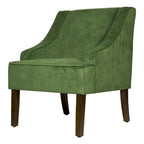 Porch & Den Lyric Velvet Swoop Arm Accent Chair