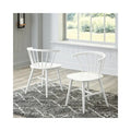 Signature Design by Ashley Grannen White Solid Wood Dining Chairs (Set of 2) - 22W x 21D x 30H