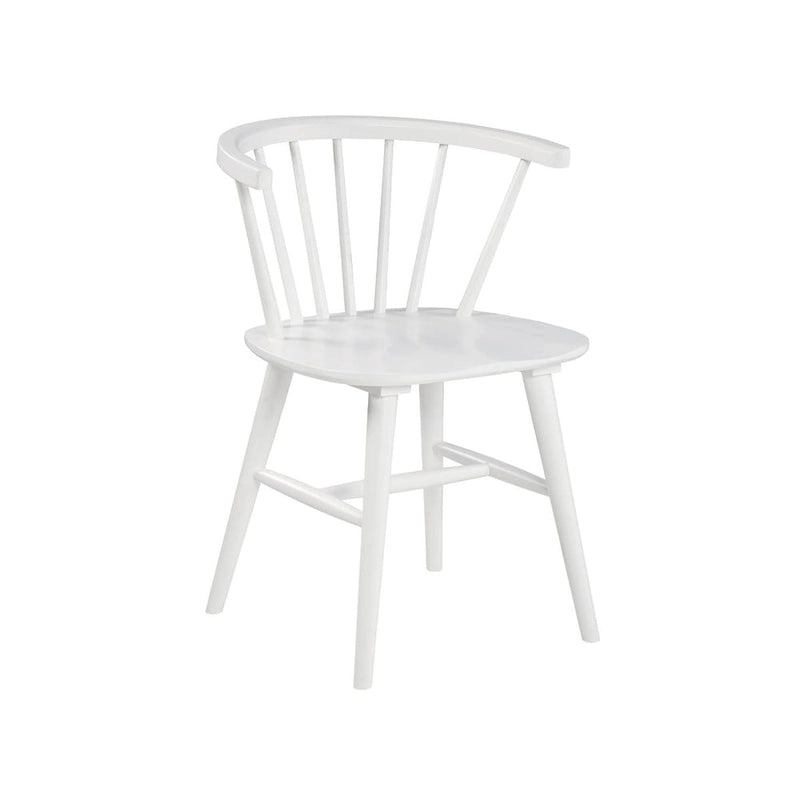 Signature Design by Ashley Grannen White Solid Wood Dining Chairs (Set of 2) - 22W x 21D x 30H