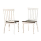 Steve Silver Jillian Farmhouse Two-Tone Side Chair, Set of 2