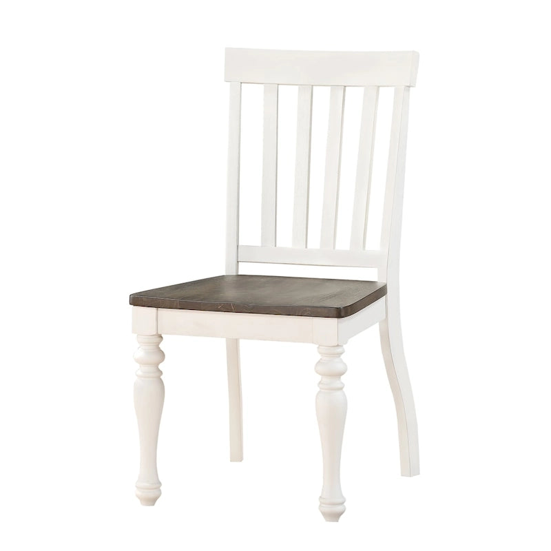 Steve Silver Jillian Farmhouse Two-Tone Side Chair, Set of 2