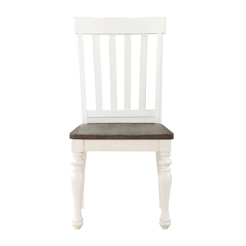 Steve Silver Jillian Farmhouse Two-Tone Side Chair, Set of 2