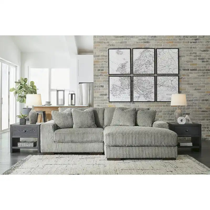 Signature Design by Ashley Lindyn 2-Piece Sectional with Chaise - 102W x 70D x 38H
