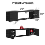 67 Wall Mount Floating TV Stand up to 80 in