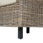 Furniture of America Lali Rustic Kubu Rattan Wicker Armchair