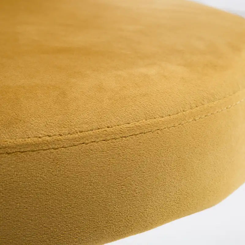 Velvet Dining Chairs Small Cute Accent Chairs with Golden Metal Legs Set of 2