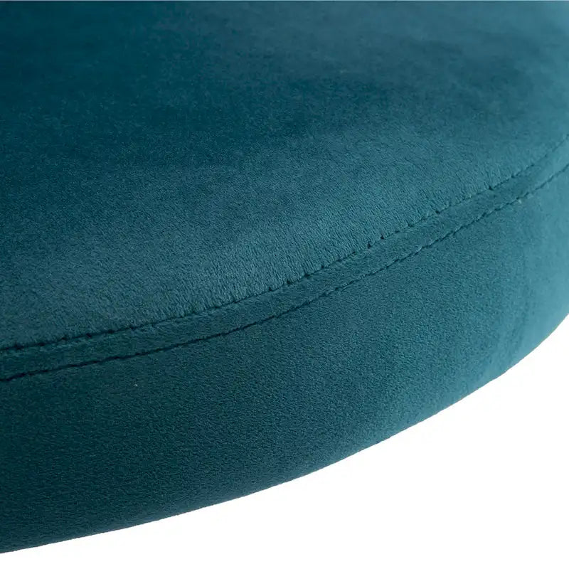 Velvet Dining Chairs Small Cute Accent Chairs with Golden Metal Legs Set of 2