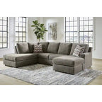 Signature Design by Ashley O'Phannon Putty 2-Piece Sectional with Chaise - 125W x 86D x 38H