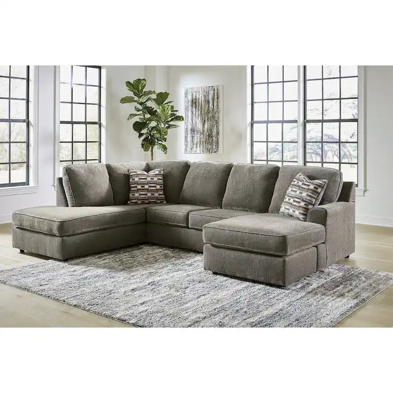 Signature Design by Ashley O'Phannon Putty 2-Piece Sectional with Chaise - 125W x 86D x 38H