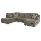 Signature Design by Ashley O'Phannon Putty 2-Piece Sectional with Chaise - 125W x 86D x 38H