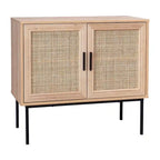 2-Door Rattan Sideboard Storage Cabinet