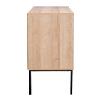 2-Door Rattan Sideboard Storage Cabinet