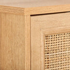 2-Door Rattan Sideboard Storage Cabinet