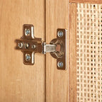 2-Door Rattan Sideboard Storage Cabinet