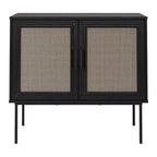 2-Door Rattan Sideboard Storage Cabinet