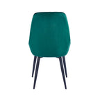 Porthos Home Fern Dining Chairs Set of 2, Velvet Upholstery, Steel Legs