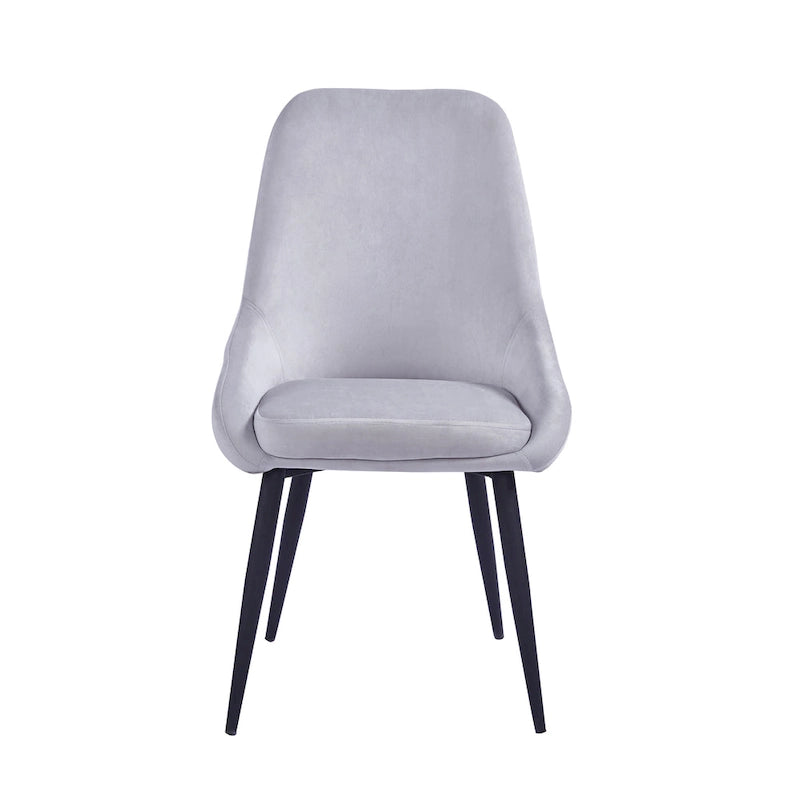 Porthos Home Fern Dining Chairs Set of 2, Velvet Upholstery, Steel Legs