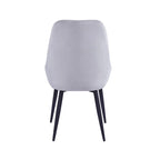 Porthos Home Fern Dining Chairs Set of 2, Velvet Upholstery, Steel Legs