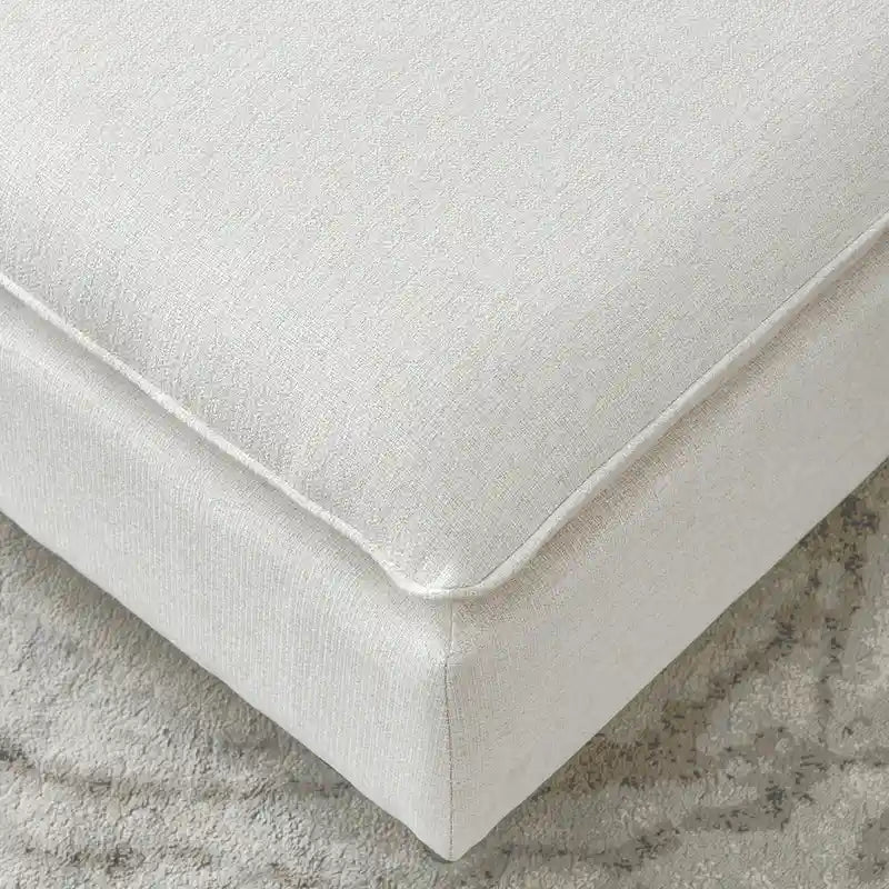 L-Shaped Linen Sectional Sofa with Chaise