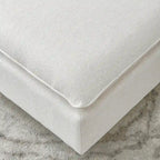 L-Shaped Linen Sectional Sofa with Chaise