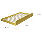 Pice Modern Twin Solid Wood Pull-out Trundle by Furniture of America