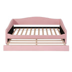 Teddy Fleece Twin Size Upholstered Daybed with Light,Trundle