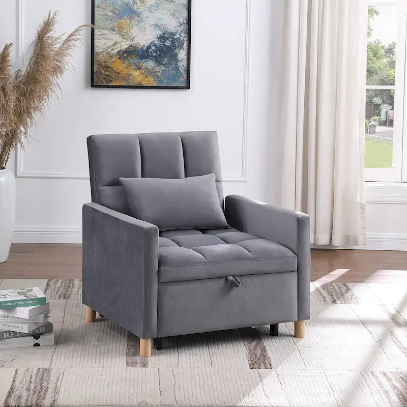 Multi-Functional Sleeper Chair with Pillow