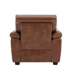 Morden Fort Faux Leather Upholstered Accent Chairs for Living Room