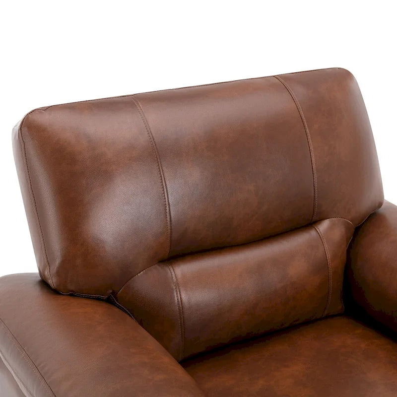 Morden Fort Faux Leather Upholstered Accent Chairs for Living Room