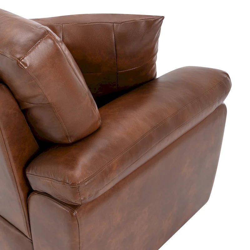 Morden Fort Faux Leather Upholstered Accent Chairs for Living Room