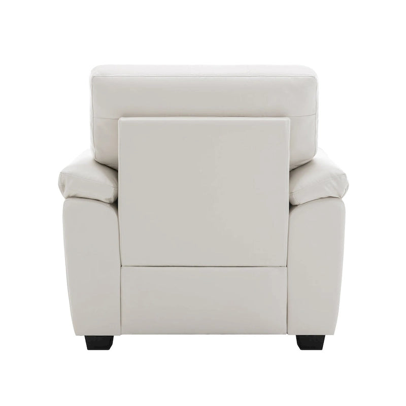 Morden Fort Faux Leather Upholstered Accent Chairs for Living Room