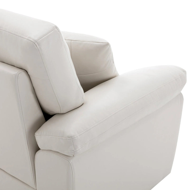 Morden Fort Faux Leather Upholstered Accent Chairs for Living Room