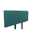 MJL Furniture Ali Button Tufted Key Largo Zenith Teal Upholstered Headboard
