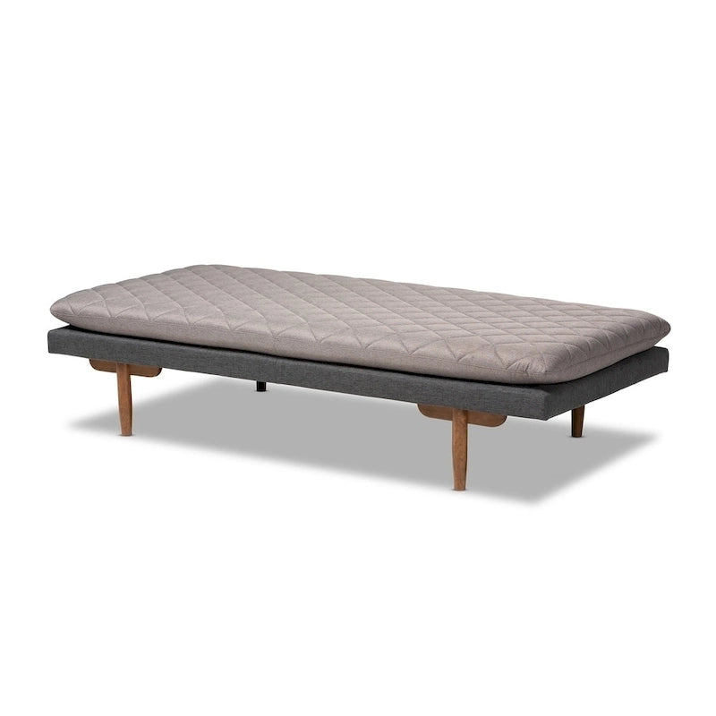 Marit Mid-Century Modern Upholstered Wood Daybed
