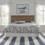 Carbon Loft Wallace Aged Toffee Wood and Veneer King Headboard
