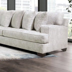 Loty Contemporary Beige Chenille Symmetrical L-Shaped Sectional by Furniture of America