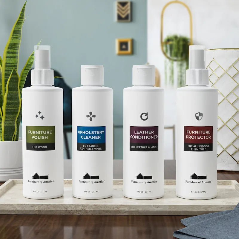 Loty Contemporary Beige Chenille Symmetrical L-Shaped Sectional by Furniture of America