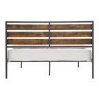 Aabira Low Profile Metal Platform Bed with Wood Finish Panels by iNSPIRE Q Classic