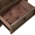 Americana Farmhouse Dusty Taupe 2 Drawer Nightstand with Charging Station