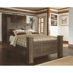 Juararo Dark Brown Poster Bed