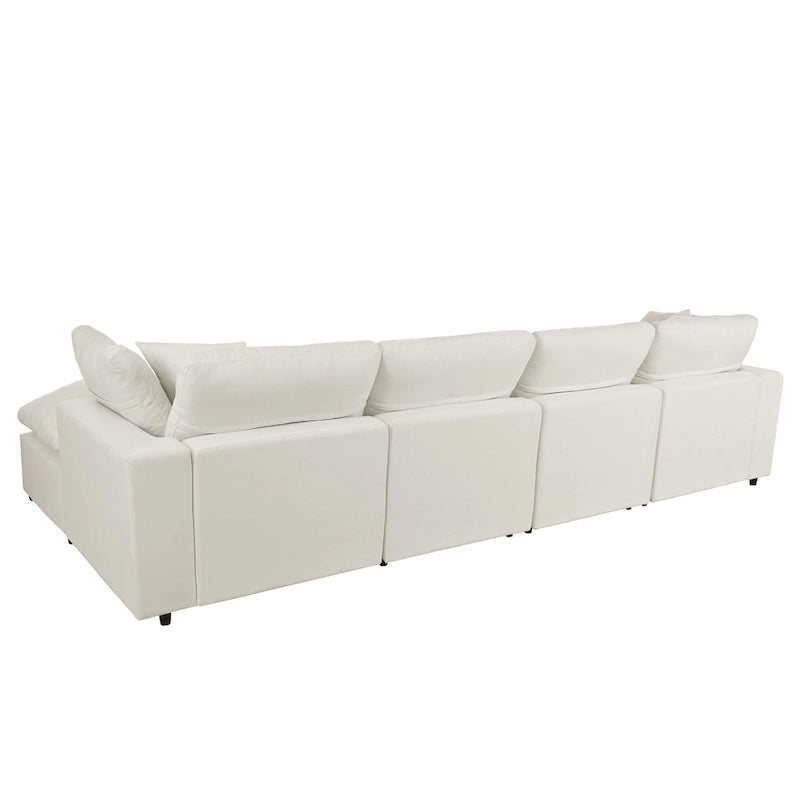 U_STYLE Modern Large U-Shape Sectional Sofa, 2 Large Chaise with Removable Ottomans for Living Room