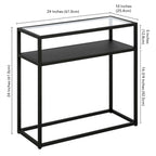 Ada 24 Wide Rectangular Side Table
