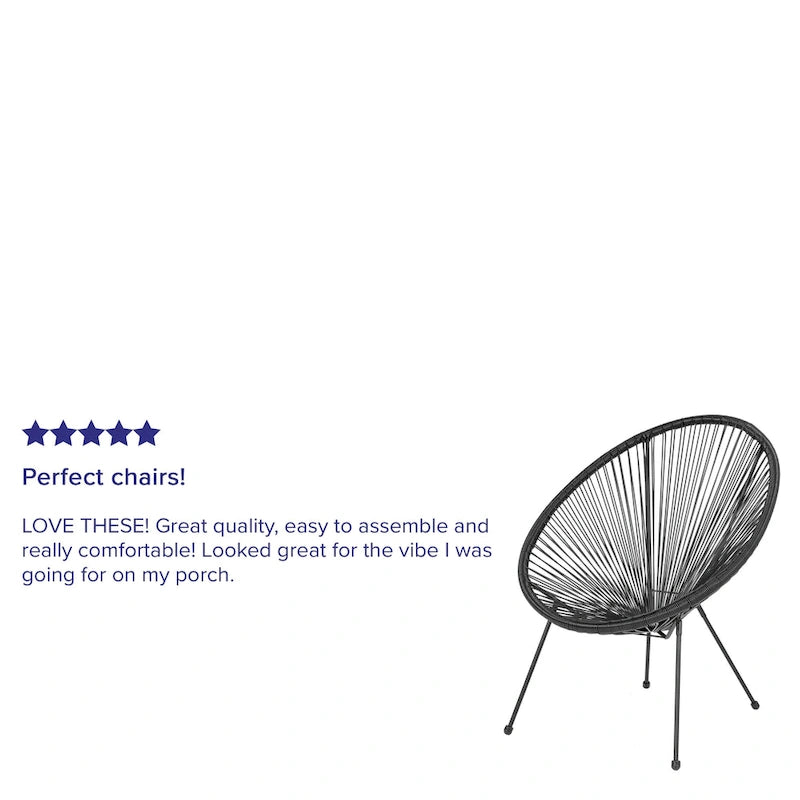 Rattan/ Bungee Papasan Lounge Chair