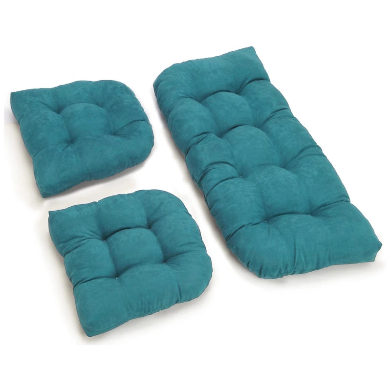 Microsuede 3-piece Indoor Settee Cushion Set