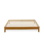 East West Furniture King Platform Bed Frame with 4 Solid Wood Legs and 2 Extra Center Legs (Bed Frame Color Options)