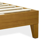 East West Furniture King Platform Bed Frame with 4 Solid Wood Legs and 2 Extra Center Legs (Bed Frame Color Options)