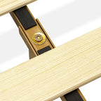 East West Furniture King Platform Bed Frame with 4 Solid Wood Legs and 2 Extra Center Legs (Bed Frame Color Options)