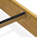 East West Furniture King Platform Bed Frame with 4 Solid Wood Legs and 2 Extra Center Legs (Bed Frame Color Options)