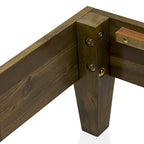 East West Furniture King Platform Bed Frame with 4 Solid Wood Legs and 2 Extra Center Legs (Bed Frame Color Options)