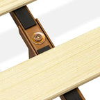 East West Furniture King Platform Bed Frame with 4 Solid Wood Legs and 2 Extra Center Legs (Bed Frame Color Options)